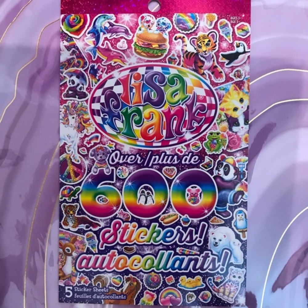 Lisa Frank 5 Page Sticker Book
